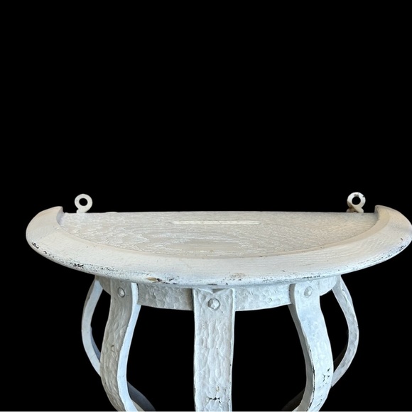 Shabby Chic White Wall Sconce - Picture 4 of 5